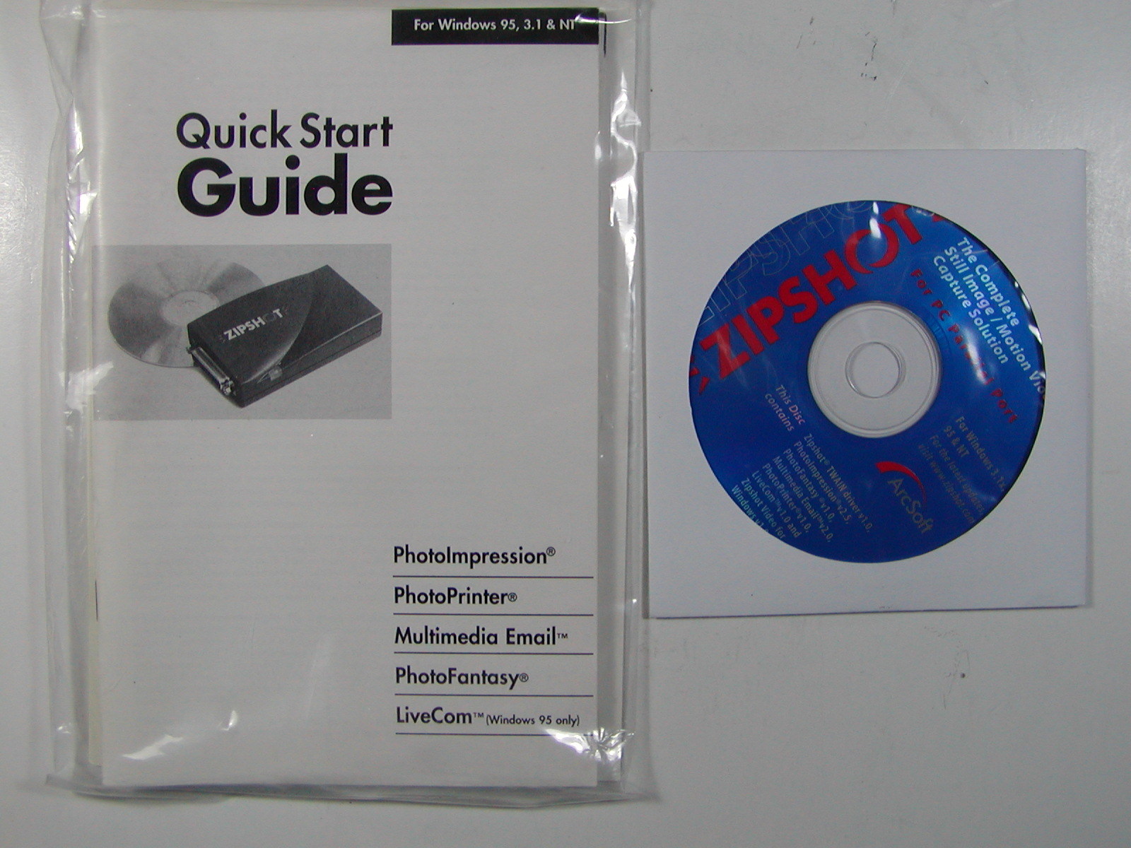 ZIPSHOT BY ARCHSOFT AND SOFTWARE