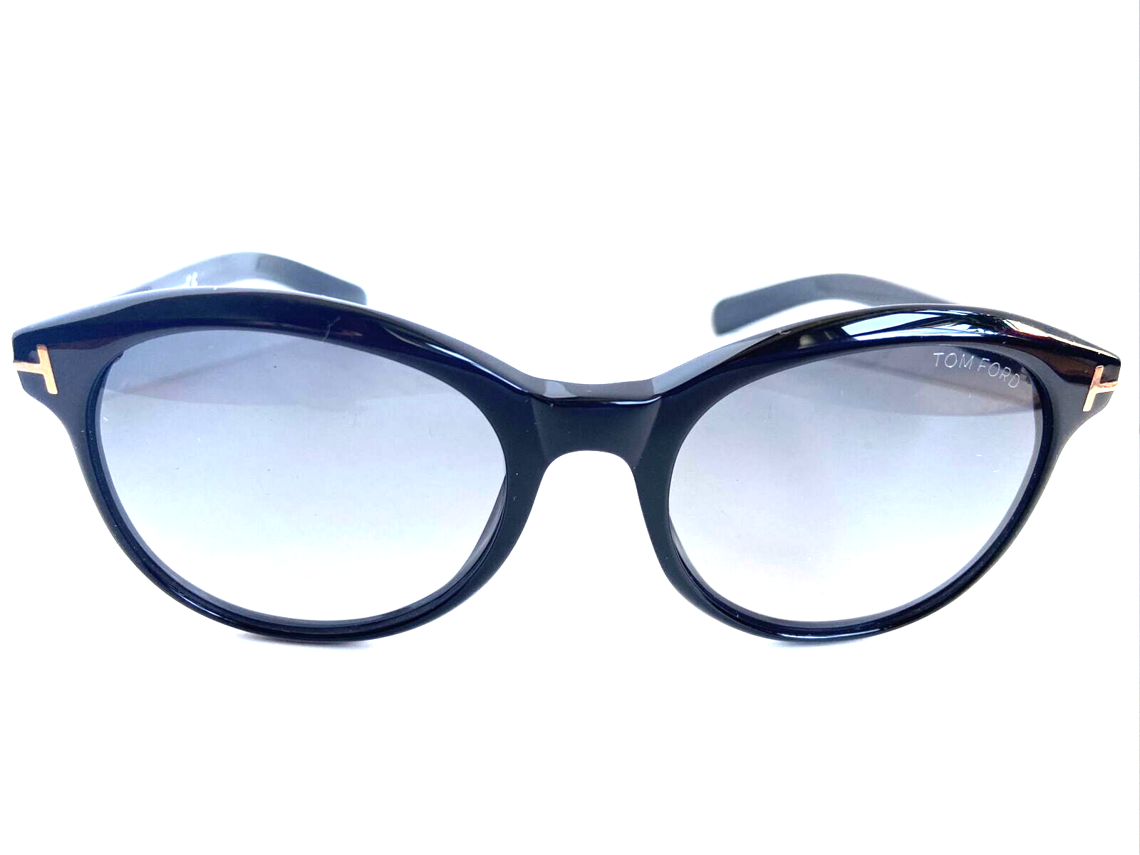 New Tom Ford Riley TF 298 01B 51mm Round Black Men's Women's