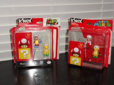 K'NEX 2013 OPEN PACKAGE SUPER MARIO & SUPER MARIO 3D LAND LOT OF 6 FIGURES