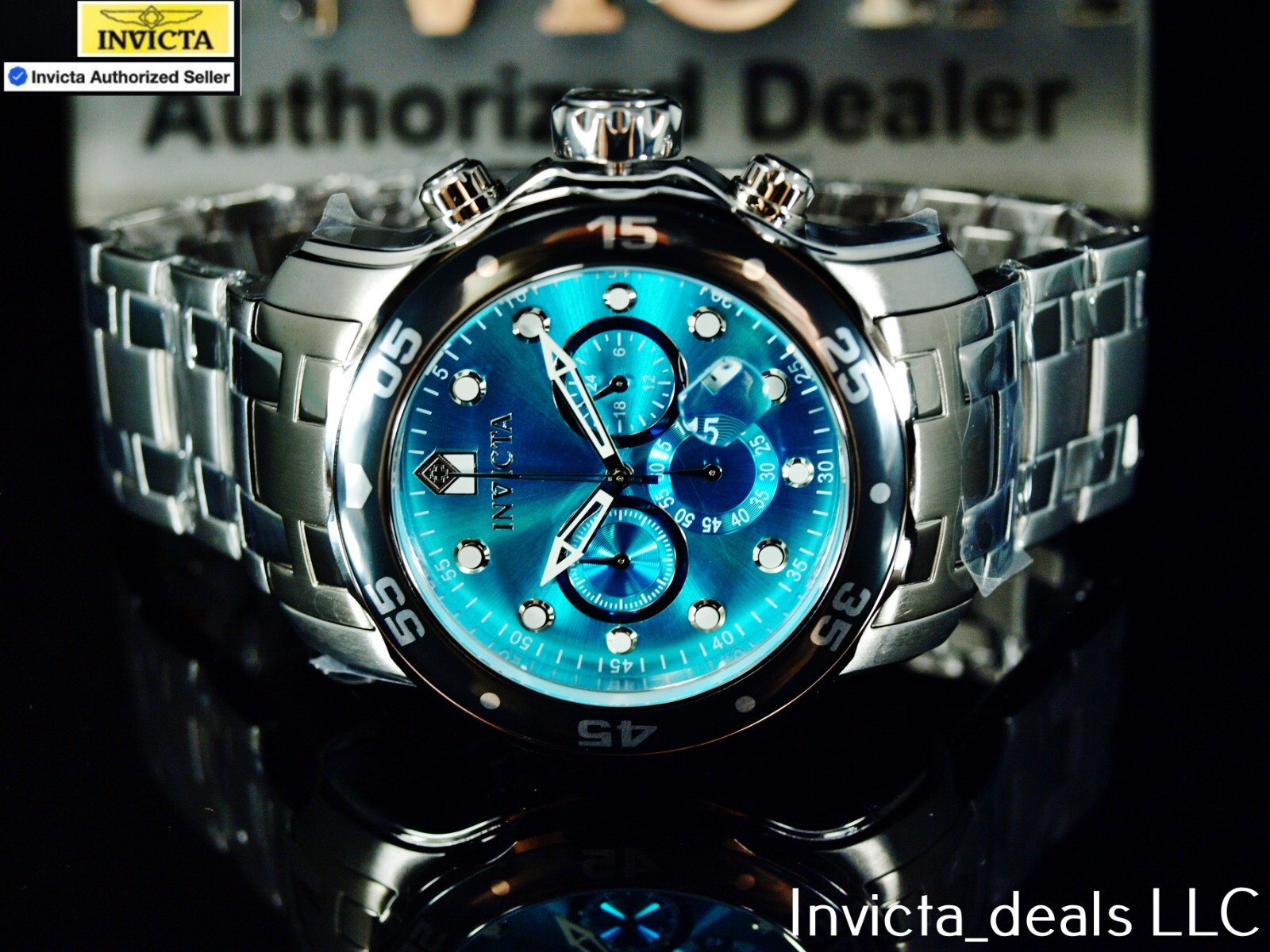 Invicta Men's 48mm Pro Diver SCUBA Chronograph TURQUOISE
