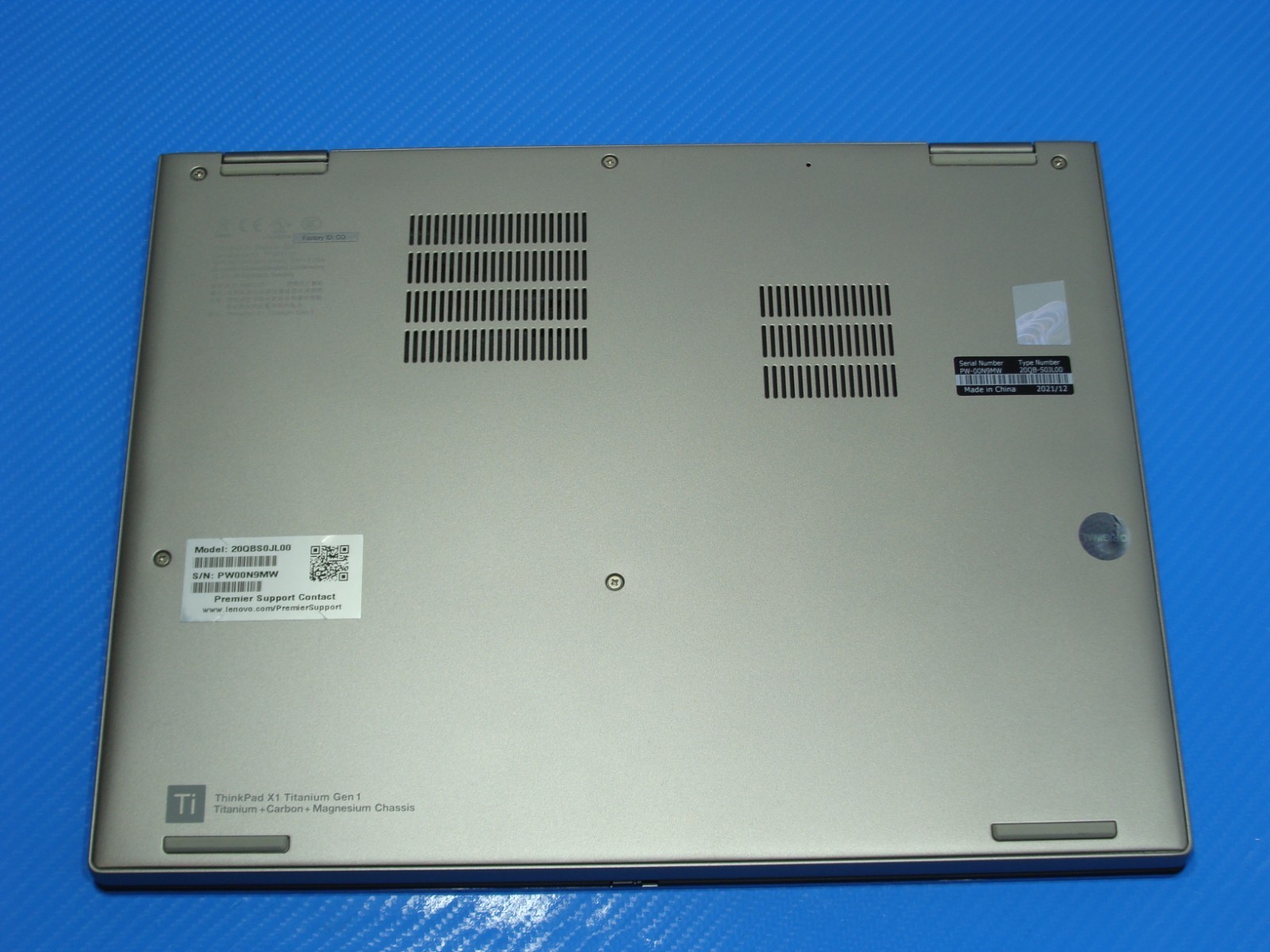 Lenovo ThinkPad X1 Titanium Gen 1 13.5" QHD i7-1180G7 16GB 1TB SSD Win 11 - Thumbnail 22