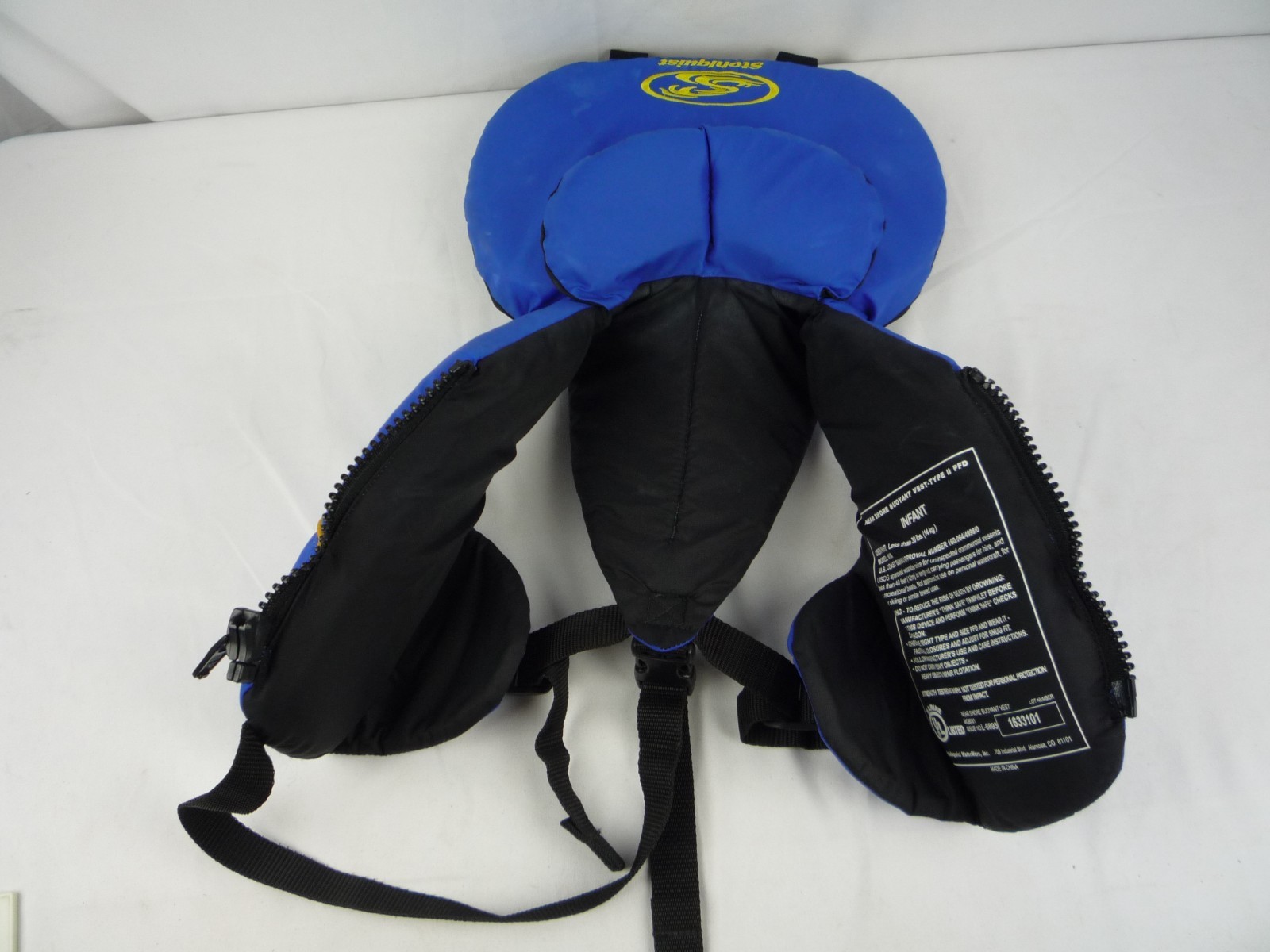 Stohlquist Infant Life Vest PFD Life Jacket Blue Up To 30 Pounds Model 6100