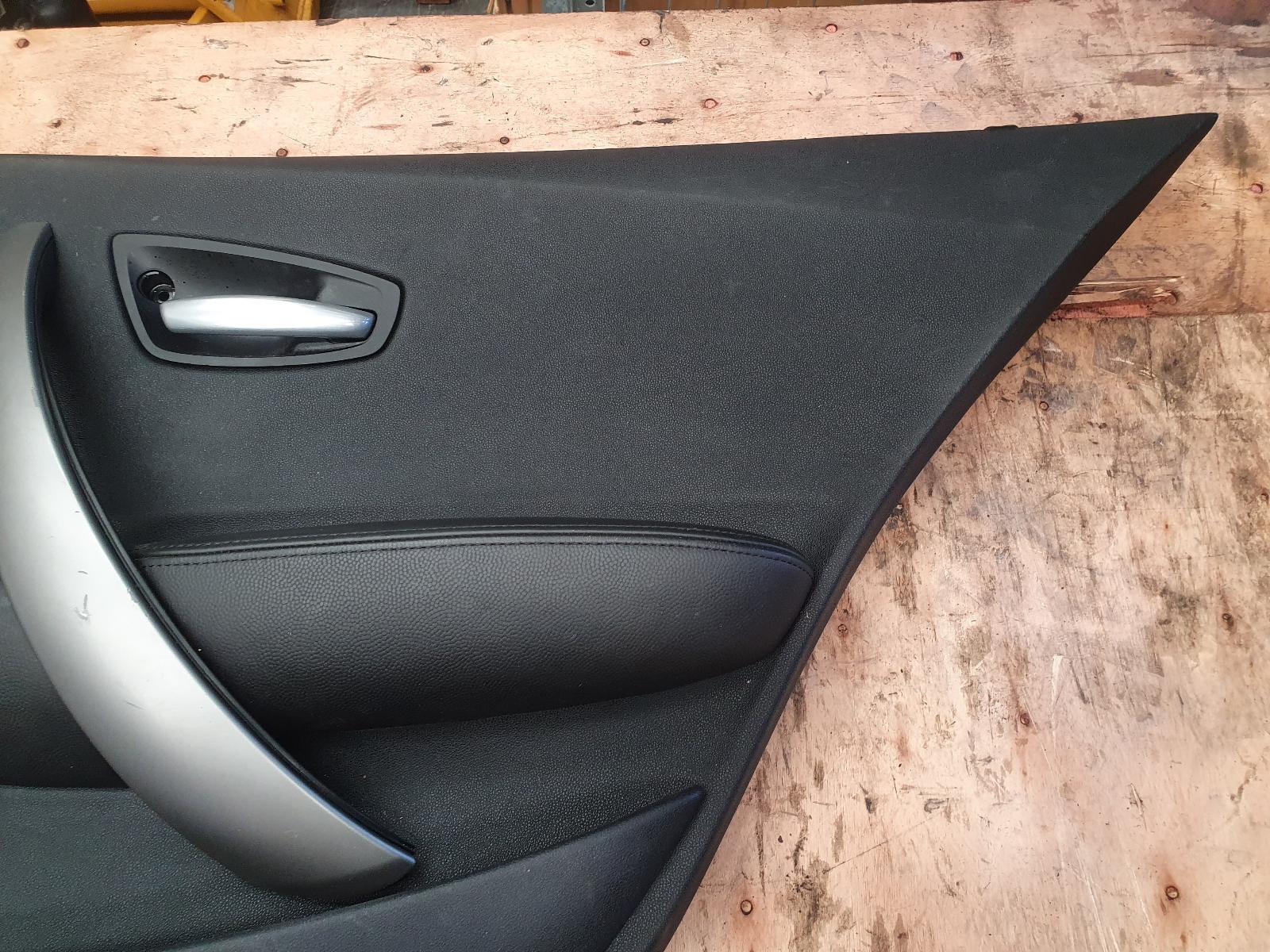 2007 Bmw 1 Series DOOR TRIM RR LEATHER E87 HATCH 10/04-05/07 - BLACK image 3