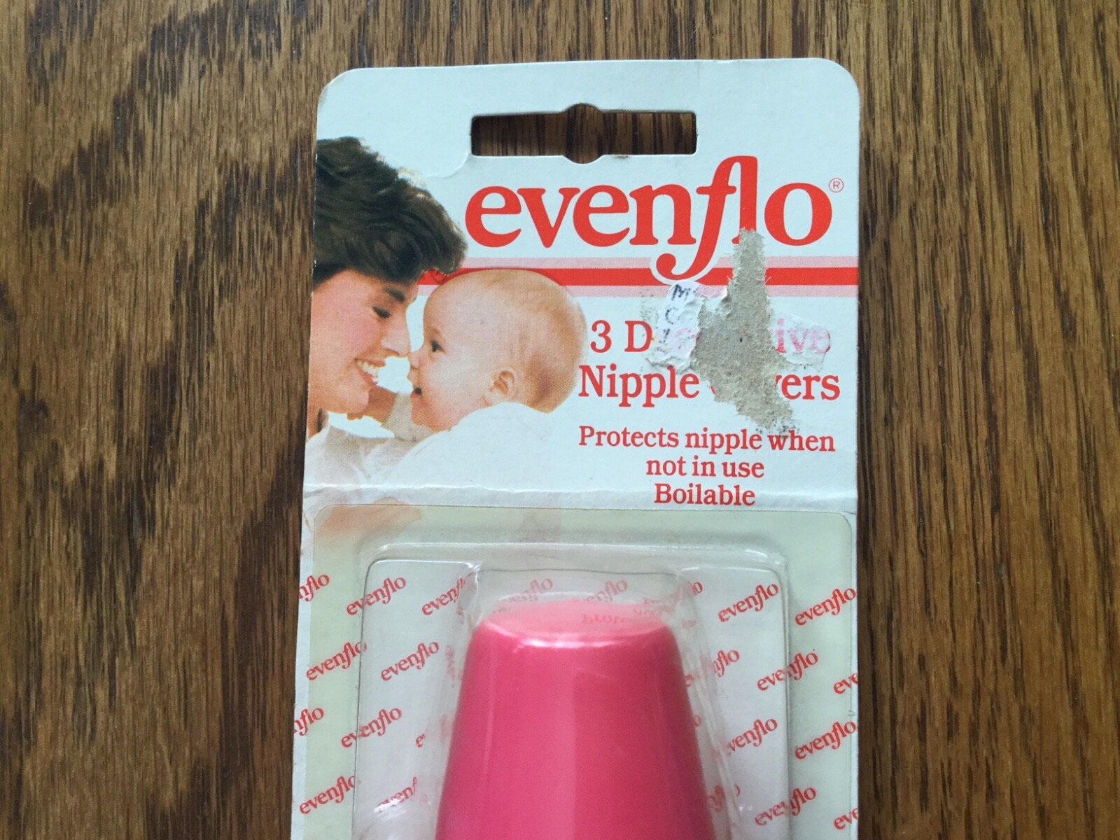 Vtg 1989 Evenflo Baby Bottle Nipple covers New Colored (Red~Pink~Purple)