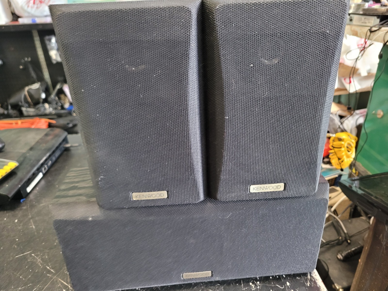 KENWOOD KS-706HT Surround Pair Speakers & Center Speaker Lot