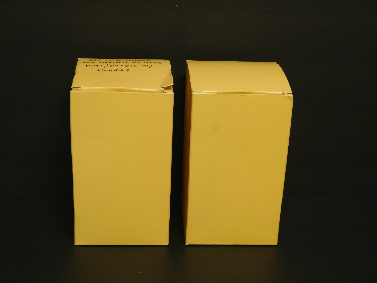 Pair Ceramic/Porcelain Pillow/Taper Candle Holders 4.5