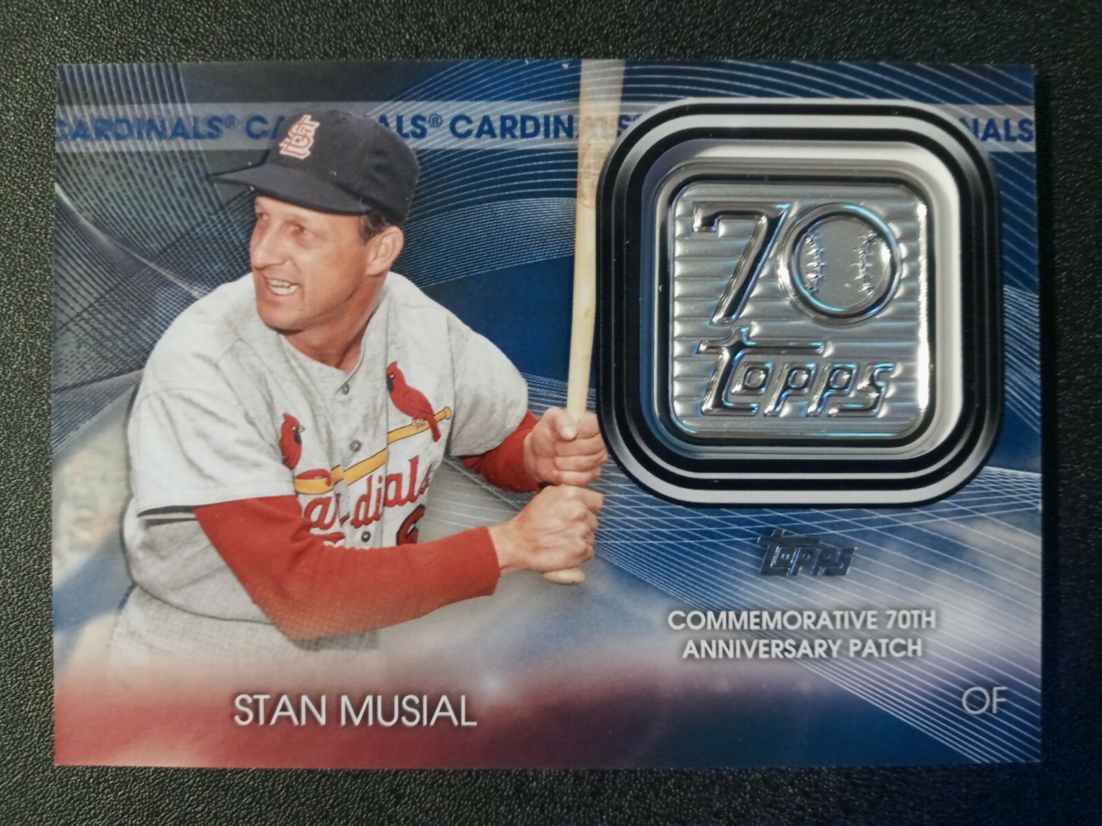 2021 Topps Commemorative 70th Anniversary Patch Stan Musial