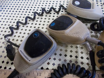 Large Lot of Vintage Motorola Mic Microphone Radio Adam 12 Police Fire 911