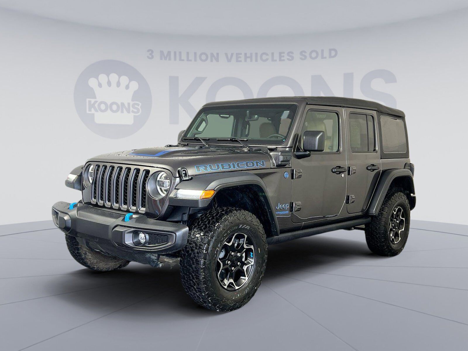 2022 Jeep Wrangler 4xe Unlimited Rubicon 1649 Miles Granite Crystal