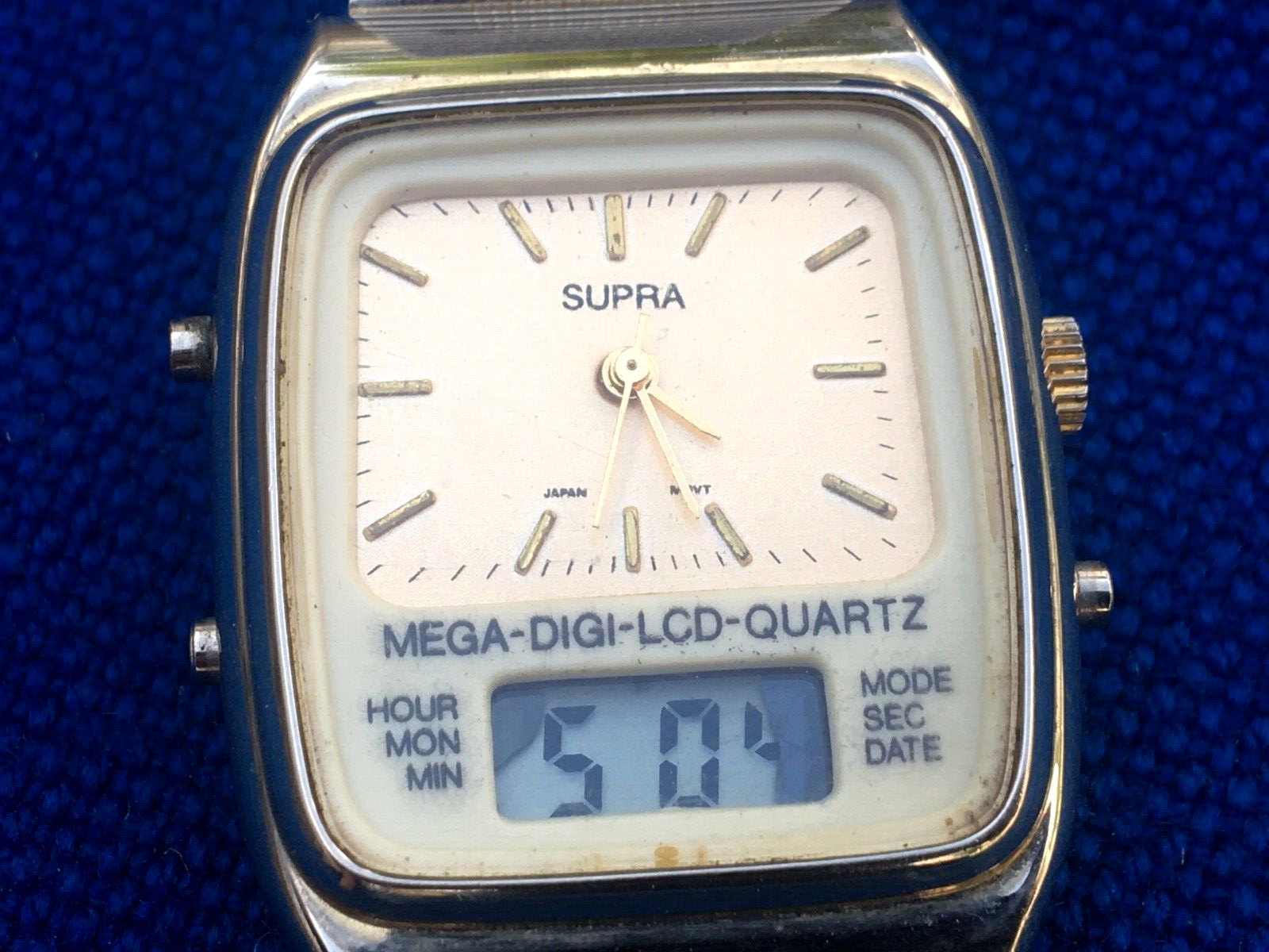 Vintage Japanese watch SUPRA MEGA-DIGI-LCD-QUARTZ Original Vintage Japanese watch SUPRA MEGA-DIGI-LCD-QUARTZ Original