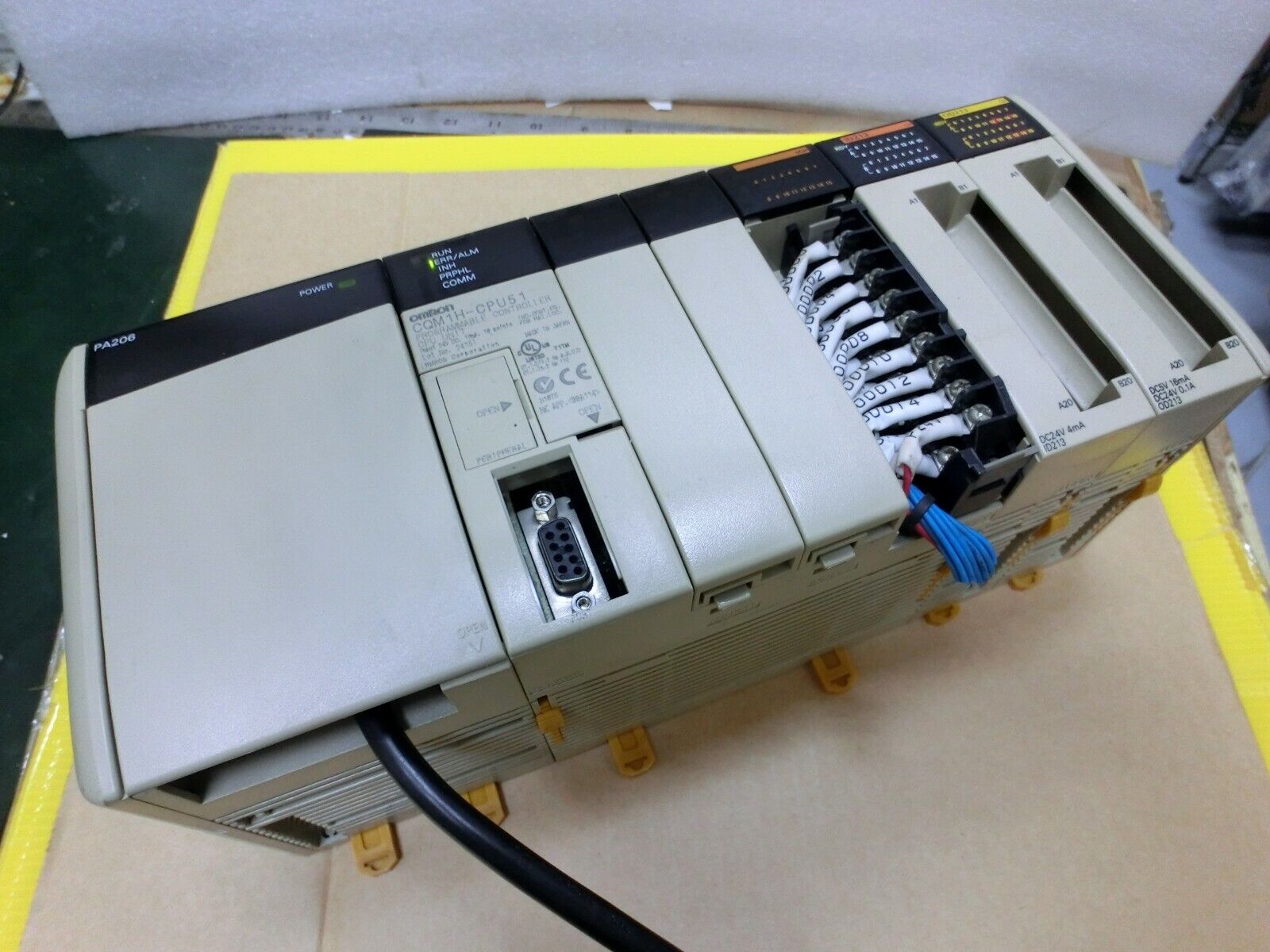 Omron CQM1H-CPU51 PLC,PA206,0ch,ID213,OD213,110-230Vac,Used Omron CQM1H-CPU51 PLC,PA206,0ch,ID213,OD213,110-230Vac,Used