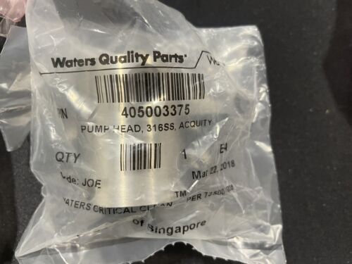 Waters Acquity Titanium Pump Head 405003375 316SS (Untested)