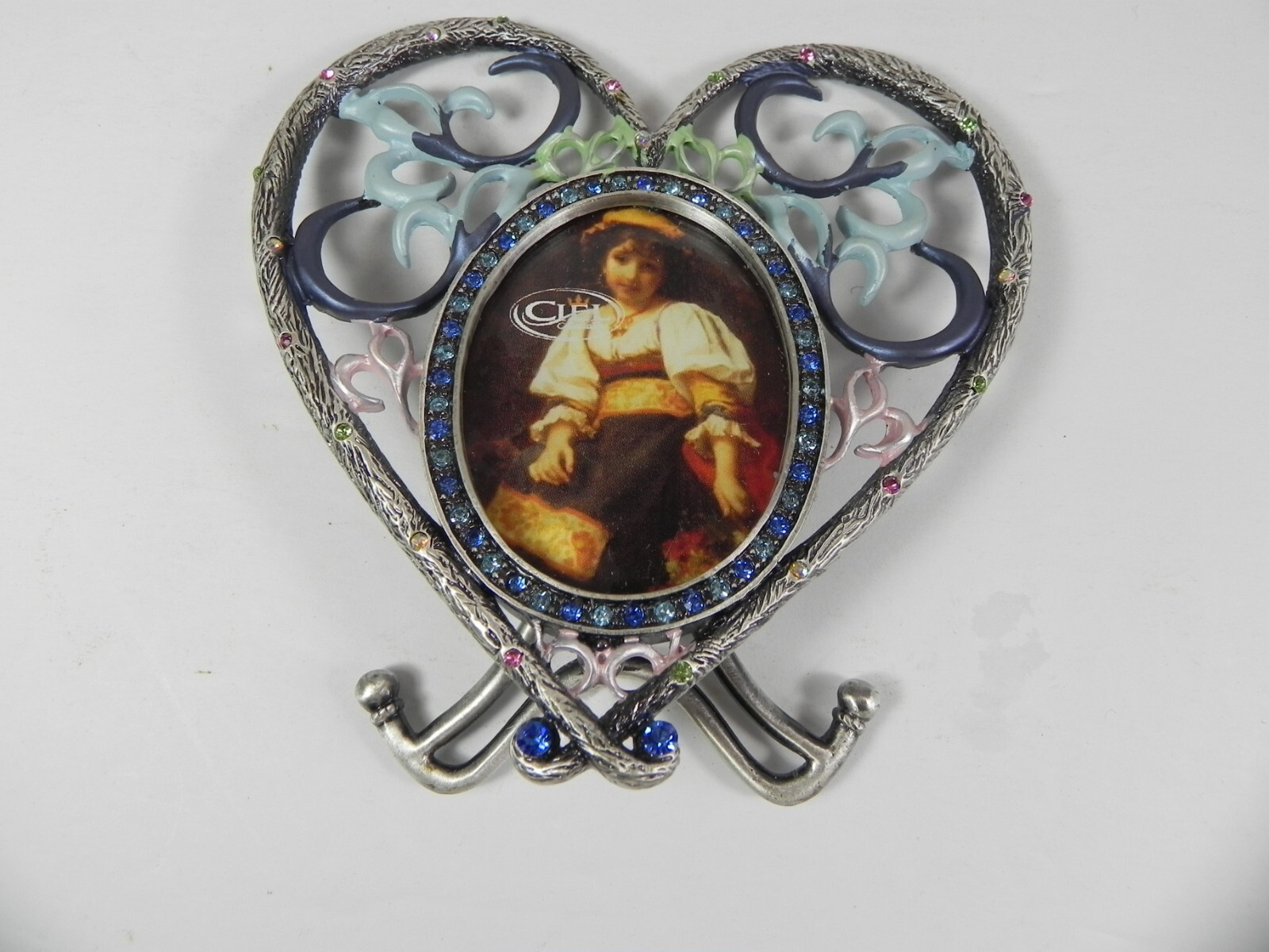 Heart Shaped Swarovski Crystal Photo Picture Frame New | eBay