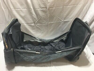 F1159 LEQUEEN Baby Bag Crib Diaper Bag with Built-In Crib Dark Gray NEAT ITEM!