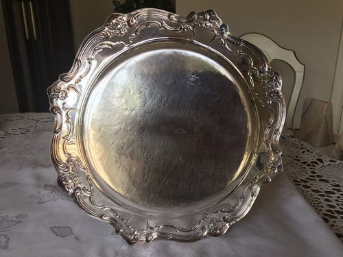 Vintage GORHAM EP-YC 1344  Silverplate Tray - Round  13”