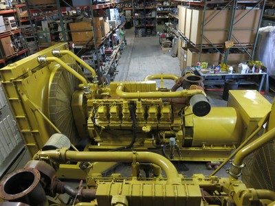 Caterpillar 1750kVA/1400kW CAT 3512 Diesel SR4 Generator Set 833Hr 1990Yr Genset