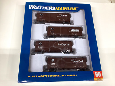 Walthers Mainline #910-51402 HO scale  SF  40' PS-1 slogan box car 4 pack