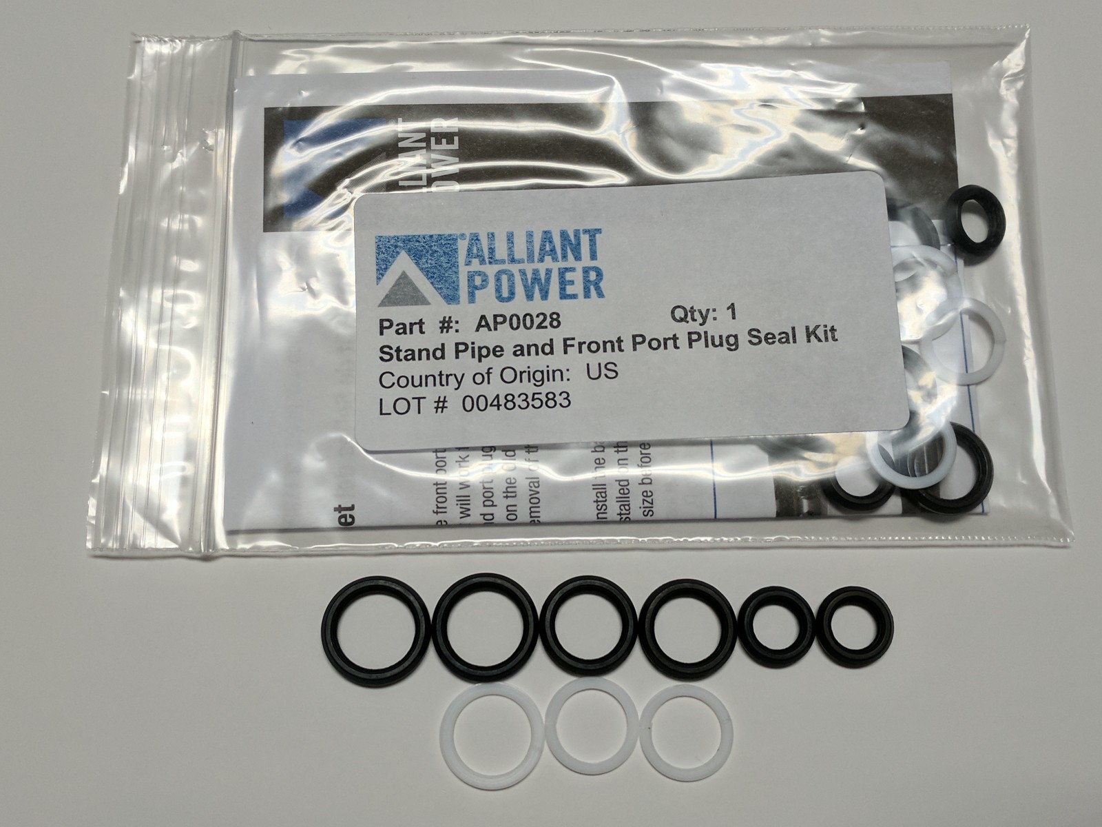 03-10 6.0L 4.5L Ford Powerstroke Stand Pipe and Front Port Plug Seal Kit AP0028