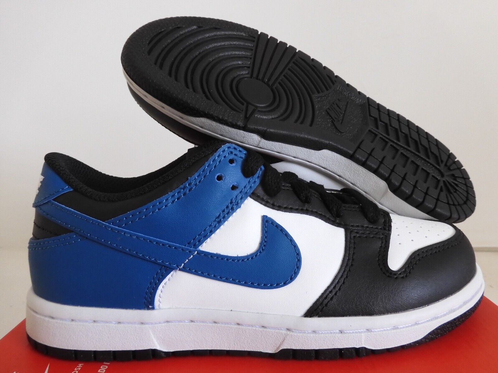 NIKE DUNK LOW (PS) SUMMIT WHITE-INDUSTRIAL BLUE SZ 1.5Y NIKE DUNK LOW (PS) SUMMIT WHITE-INDUSTRIAL BLUE SZ 1.5Y