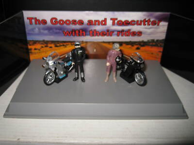 1/43 ACE MAD MAX MOVIE TWIN SET THE GOOSE & TOECUTTER  MOTOR BIKES & FIGURES 