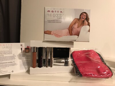 Mally THE GOOD LIFE 6 piece color collection & makeup bag!  NEW IN BOX. GIFTABLE