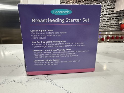 Lansinoh Breastfeeding Starter Set for Nursing Mothers Exp. 06/30/2025