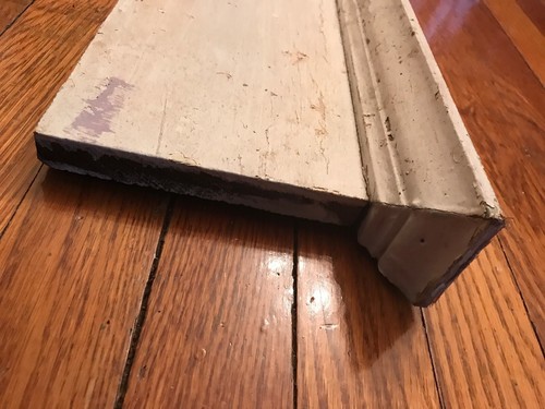 Antique Door Pediment Lintel Crown Molding - C. 1905 Fir Architectural Salvage