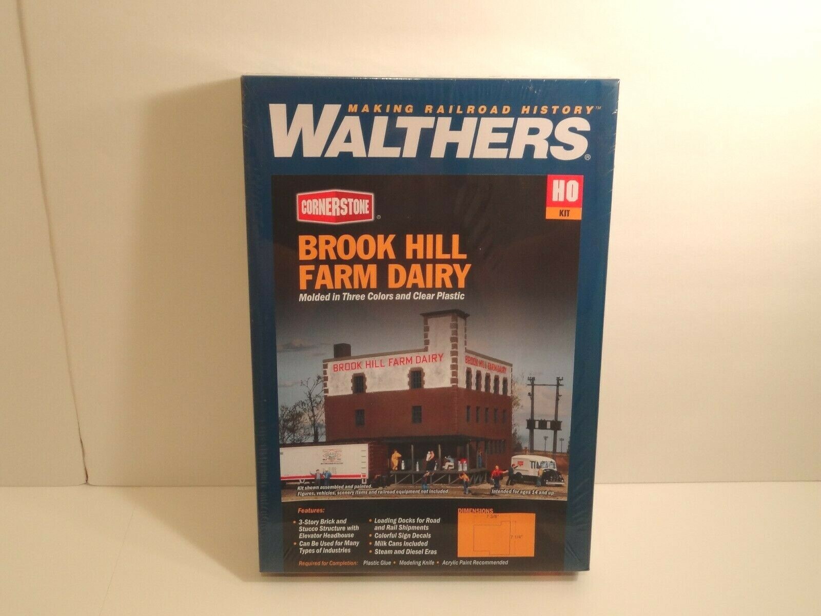 WALTHERS HO 933-3010 BROOK HILL FARM DAIRY  Cornerstone Building/ Kit  BRAND NEW