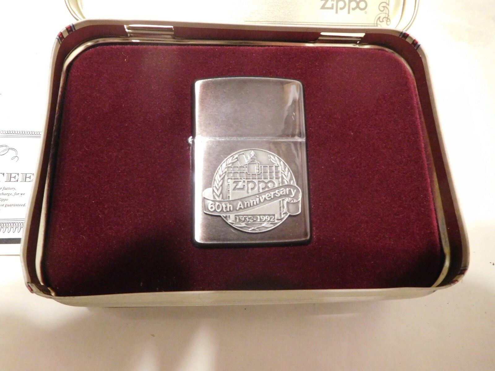Zippo 60th Anniversary 1932-1992 lighter | iWatchery.co.uk