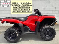 2023 HONDA TRX420 FM MANUAL P/STEERING,FOURTRAX 4x2x4 4WD QUAD ATV FOUR WHEELER!
