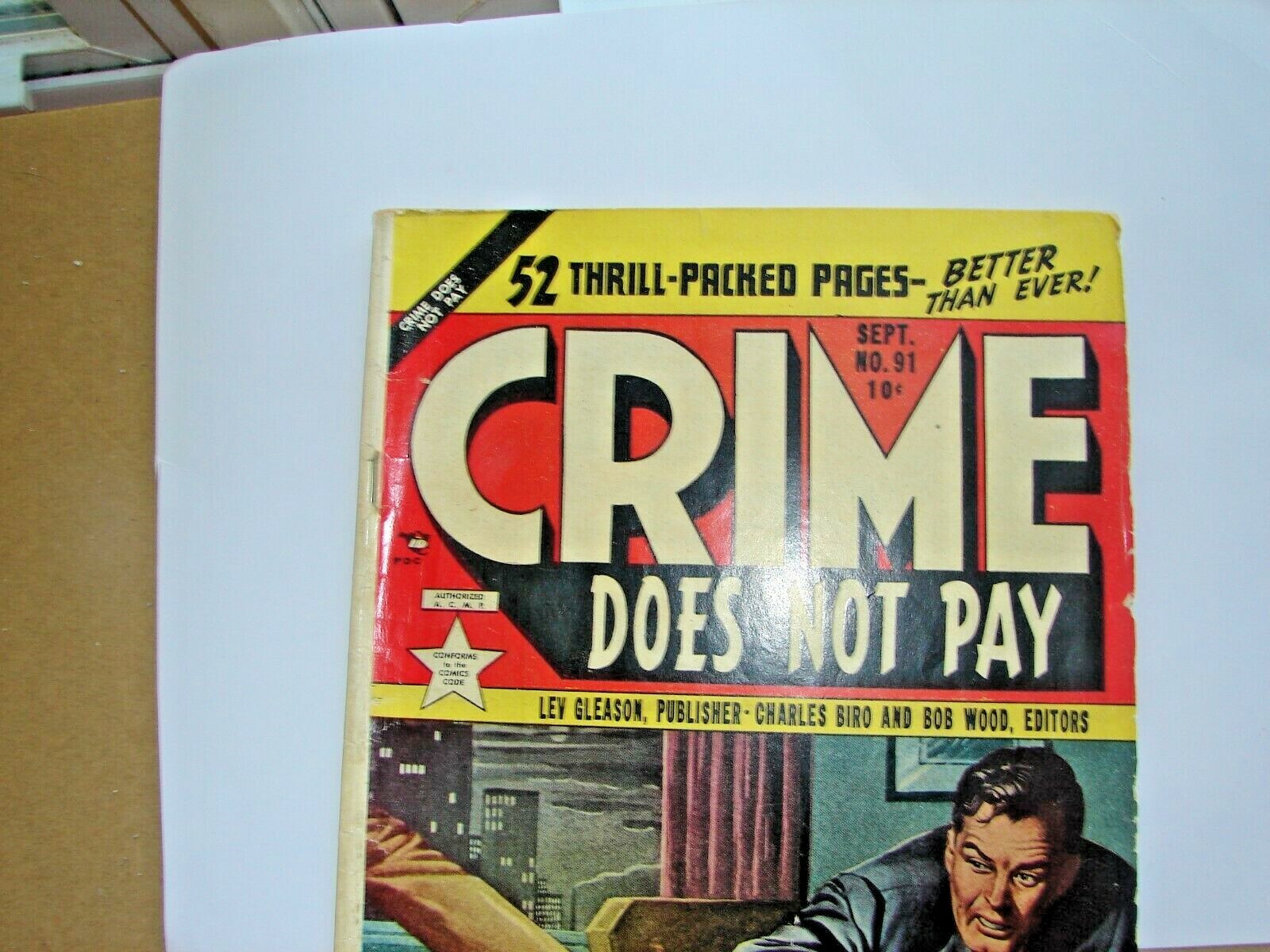 Crime Does Not Pay # 91( Sept 1950 Lev Gleason )  VG-
