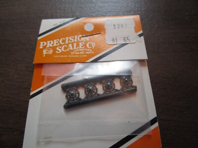 Precision Scale Company HO #3247 Brake wheels, late Ajax, plastic