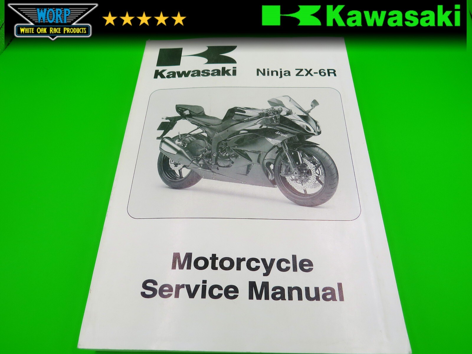 6冊 2009 Kawasaki Ninja ZX6R ZX600F OEM Factory Service Shop