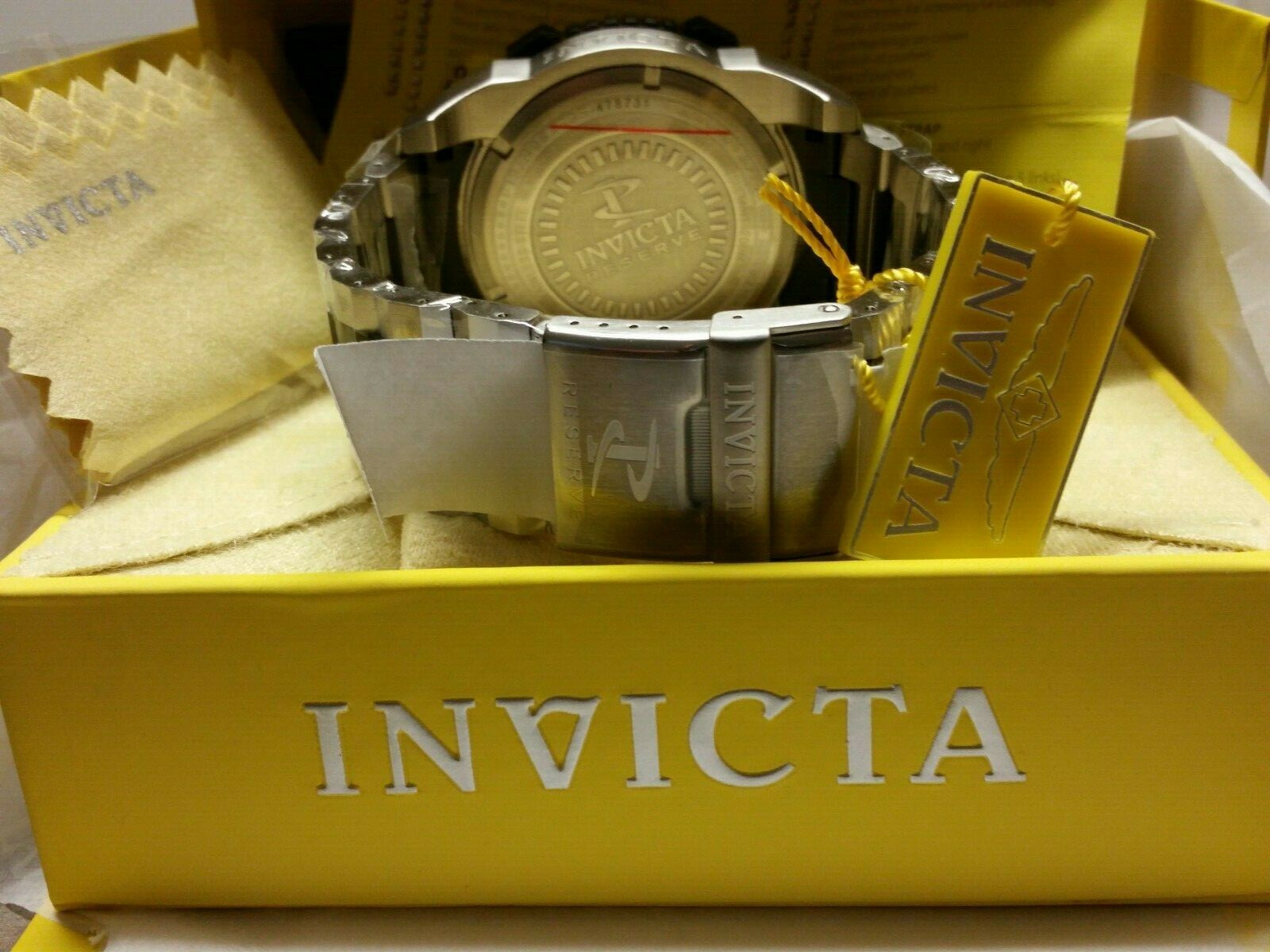 Pre-owned Invicta Reserve Men's 56mm Grand Octane Swiss Chronograph Bracelet Watch