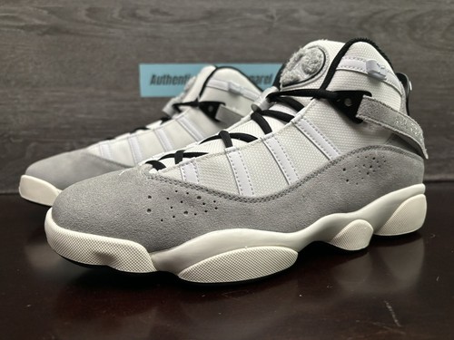 Nike Air Jordan 6 Rings Cement Grey Black Sail White Mens
