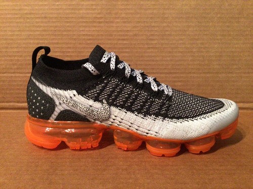 Nike Air Vapormax Flyknit 2 Safari white/black/orange size 10.5 mens | eBay  UK