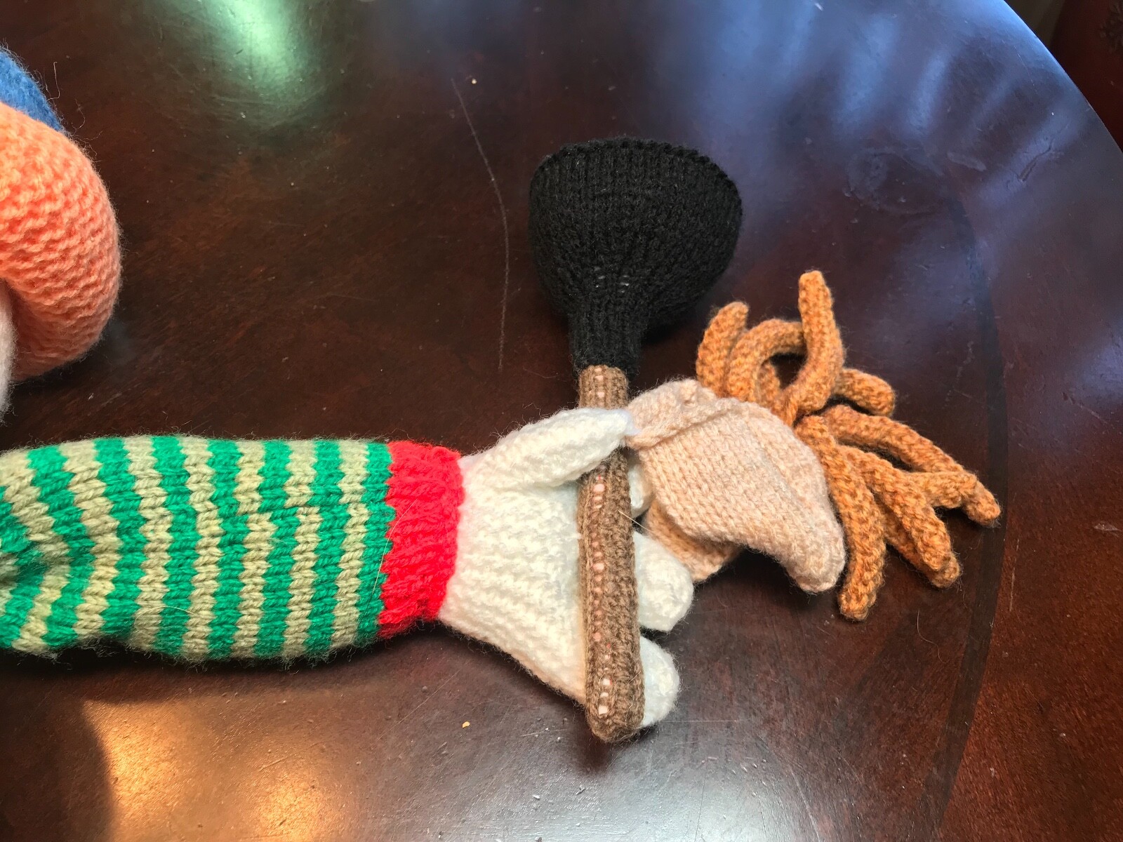 Bertie Bloomer Friendly Knitted Clown Handmade from Greenhowe Patterns Early 90s