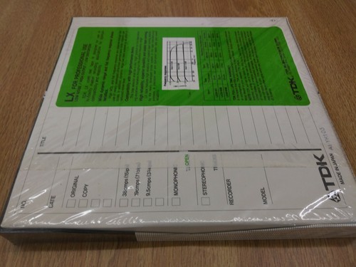 Vintage TDK LX 35-90 Blank Sound Recording Reel to Reel Tape SEALED NEW -Plastic