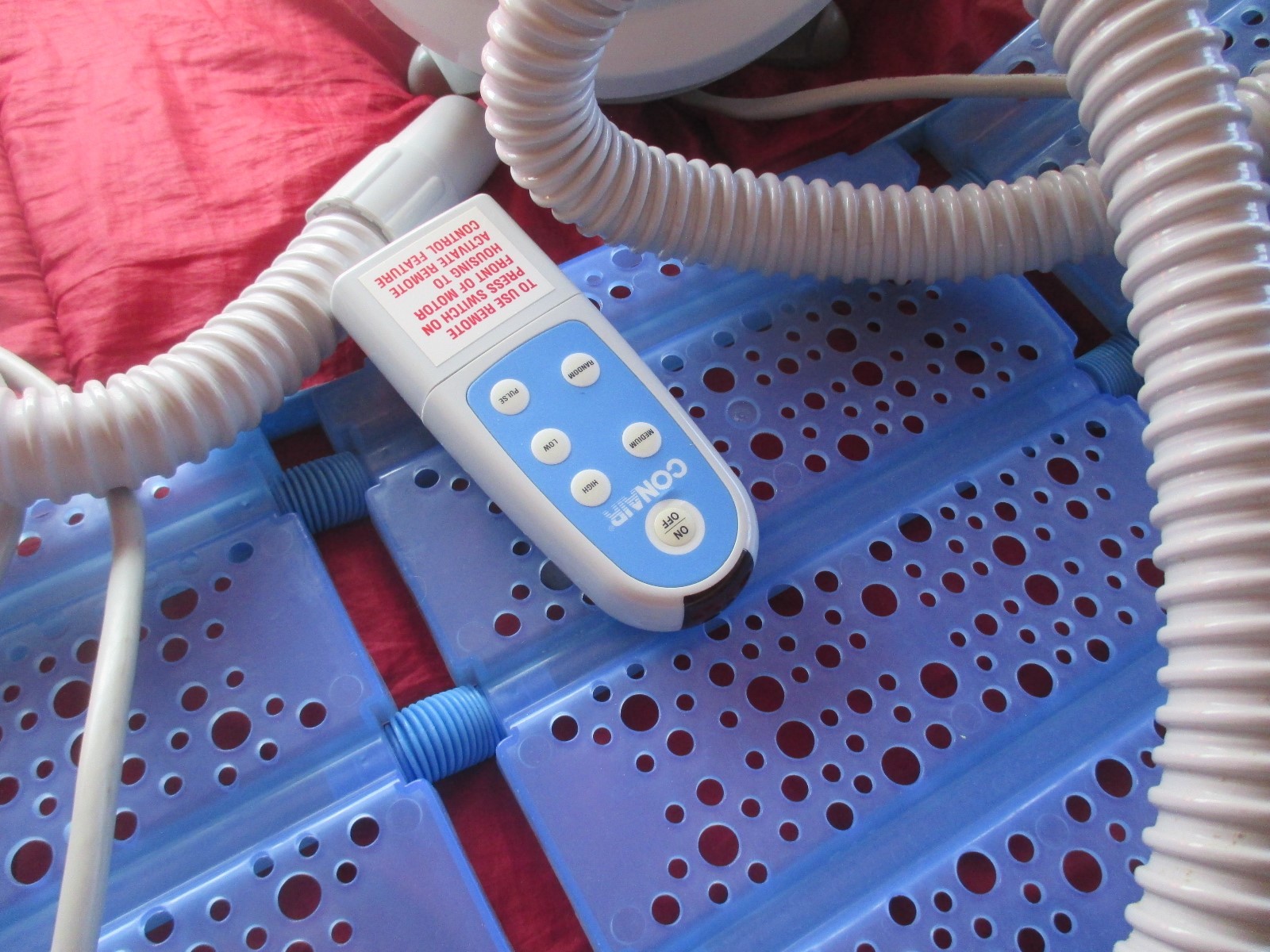 Conair Body Benefits Deluxe Edition Thermal Spa Bath Mat + Remote Blue MBTS4S