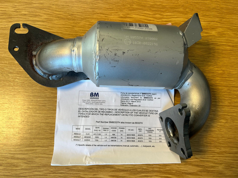 Bm Katalysator Passend FÃ¼R Renault Clio Megane ScÃNic Euro 4 | Bm80337h