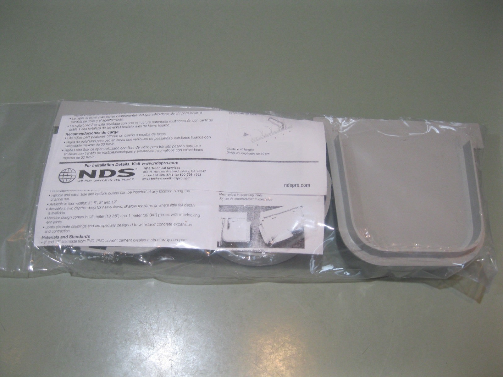 NEW NDS PRO SERIES SET WITH END CAP, KNOCK-OUT END AND OUTLET FITTING, 5