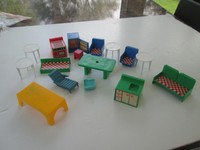 plastic dollhouse furniture