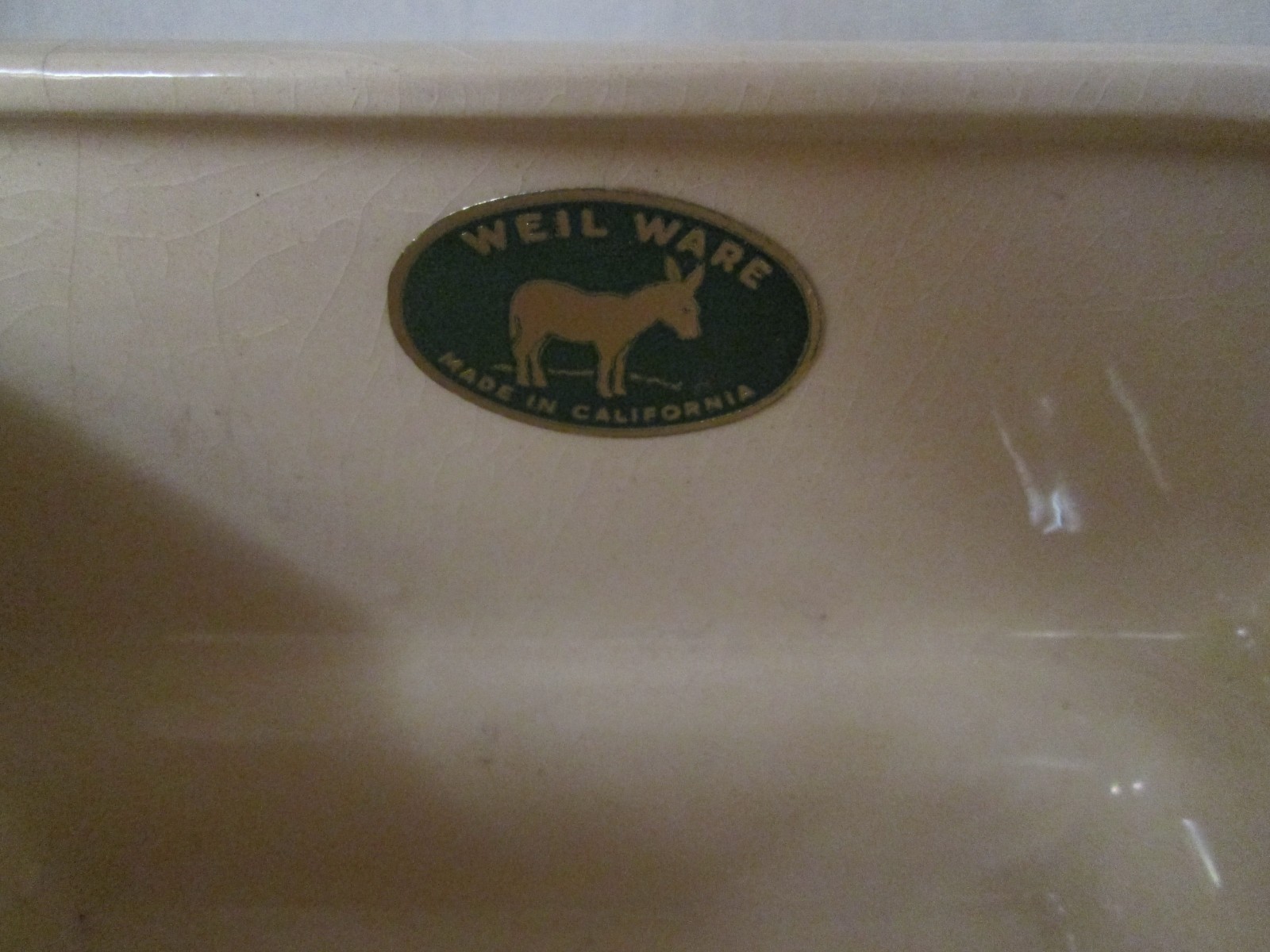 1940's Weil Ware Asian Ming Tree covered lidded box dish w/ green coralline trim