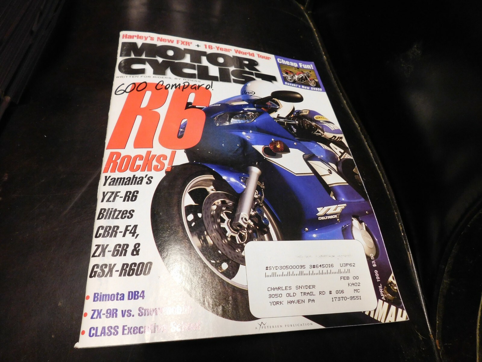k Motorcyclist Magazine Motorcycle News & Reviews 1999 April