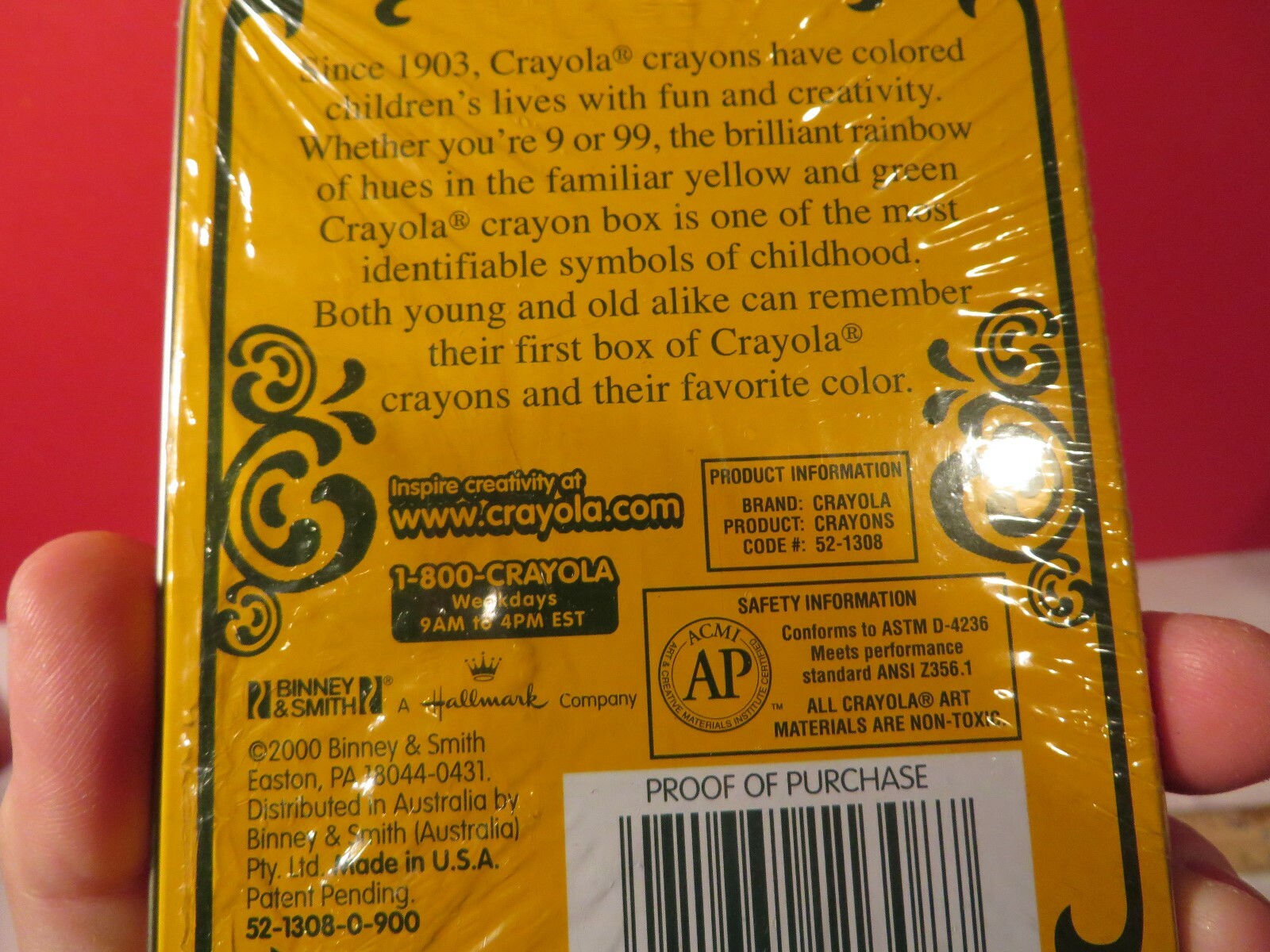 CRAYOLA NO. 8 GOLD MEDAL SCHOOL CRAYONS, BINNEY & SMITH CO. (NEW)