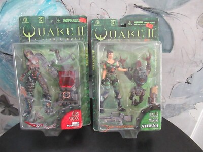 Jungle Marine Athena Quake II 2 ReSaurus Figure & ALIEN STROGG IRON MAIDEN SET