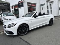 MERCEDES C63 PREMIUM MCT CONVERTIBLE, 2017 WITH ONLY 15000 MILES, POLAR WHITE