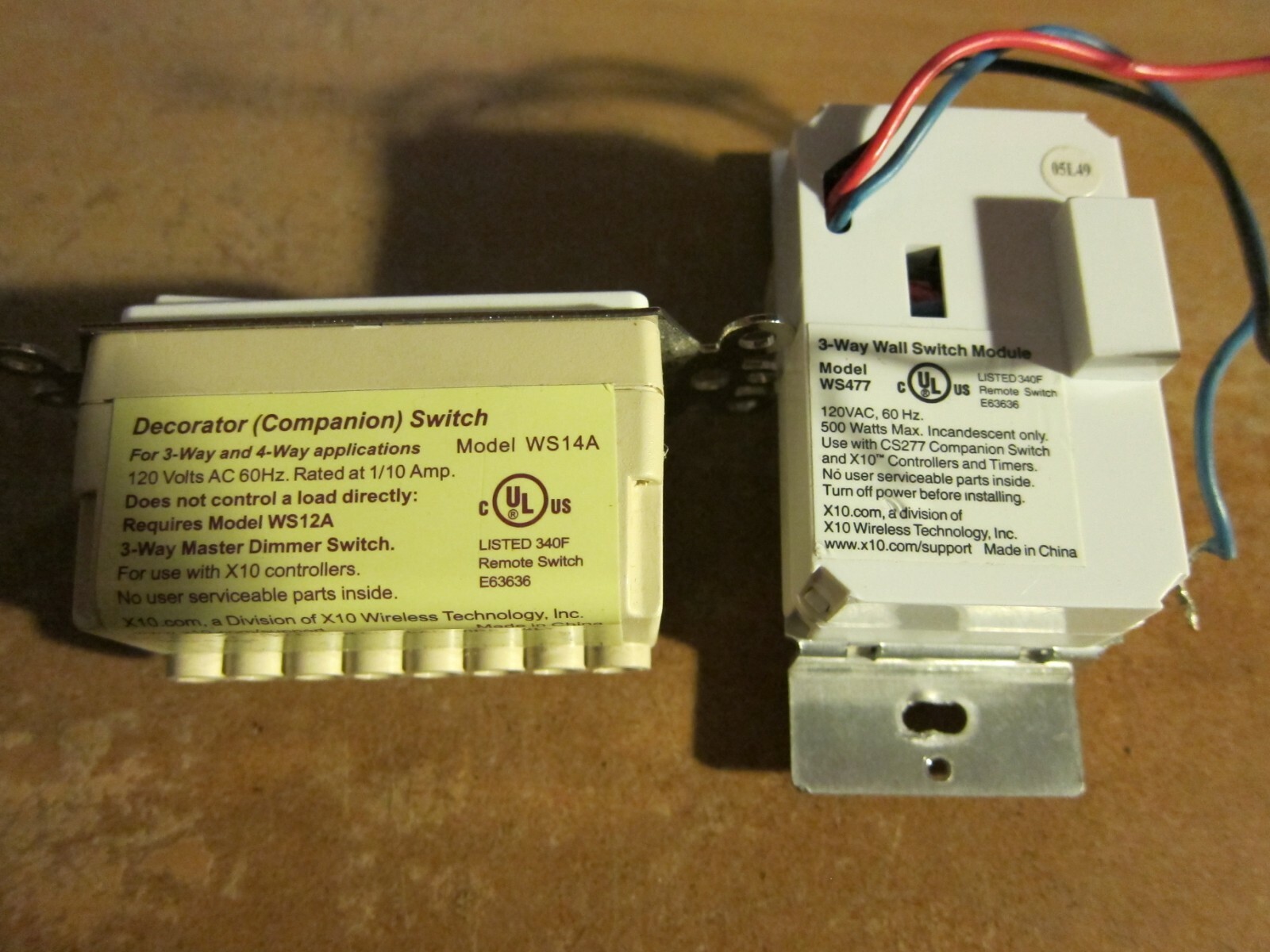 X10 3-Way Wall Switch Dimmer Set WS4777 - FREE Shipping
