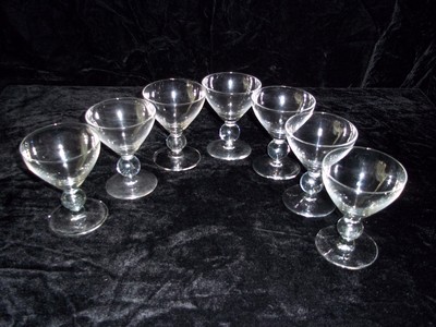 rare vintage 1940s imperial glass candlewick one ball stem 4"