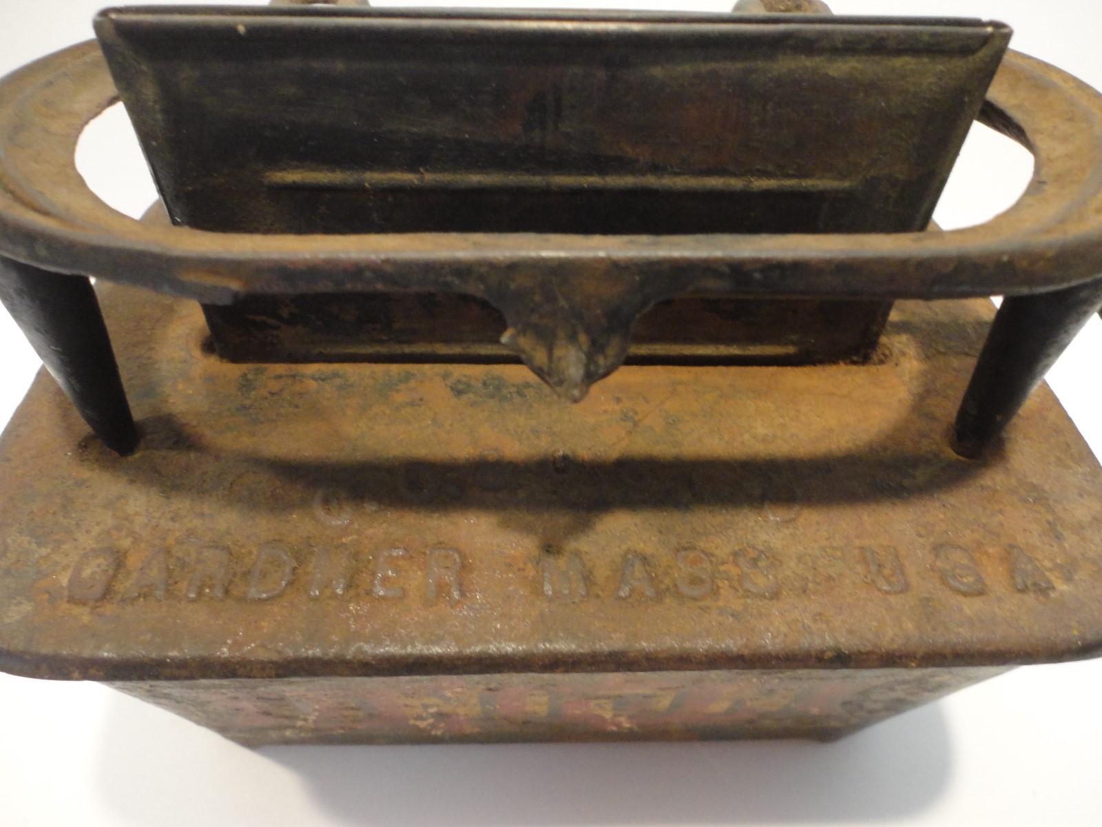 Antique Vintage Union Sad Iron Kerosene Heater Stove Gardner, Mass.